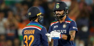 Debutant Ishan Kishan and Virat Kohli starred with half centuries as India outplayed England to achieve 1-1 parity in the 5-match T20I series